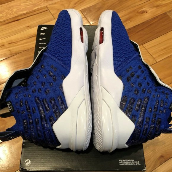 Nike LeBron XVII MTAA GS Racer Blue White Black - Picture 6 of 7